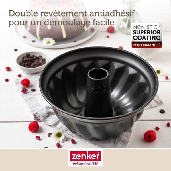 Kouglofform 25 cm Zenker PerfectBack+ Svart