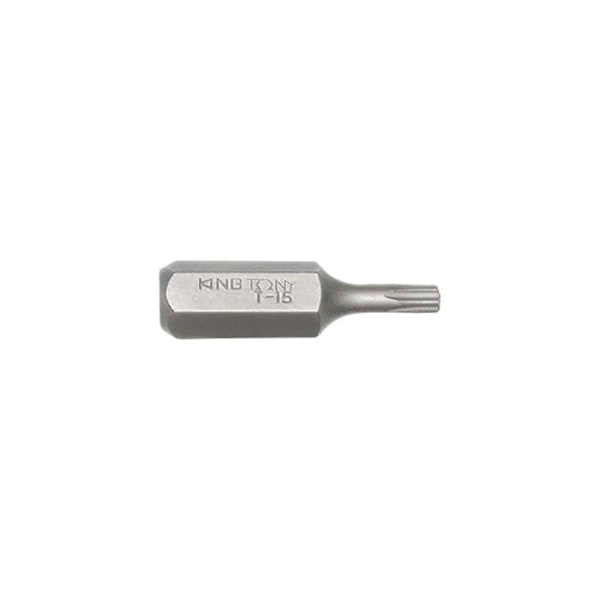 Skruvmejselbits - KING TONY - Torx 5/16" T27 L. 32 mm - Silikon och kromvanadin stållegering S2