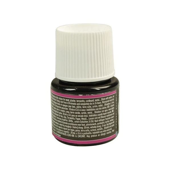 Akrylfärg - Pebeo - P.BO Déco - Mattsvart - 45ml - Matt finish Svart