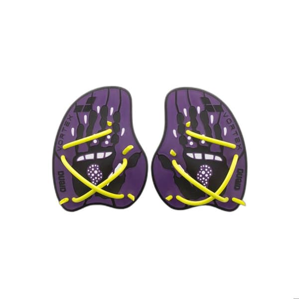 Handpaddlar simning Arena Vortex Evolution - Lila - L plommon/artisk lime