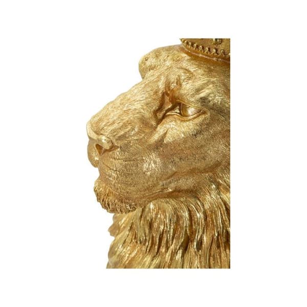 Staty Kung Lejon "Shant" 74cm Guld