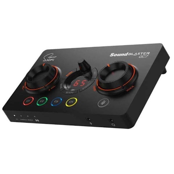 DAC och USB-förstärkare - Creative - Sound Blaster GC7 - Programmerbara kontroller - Super X-Fi - Högkvalitativt ljud