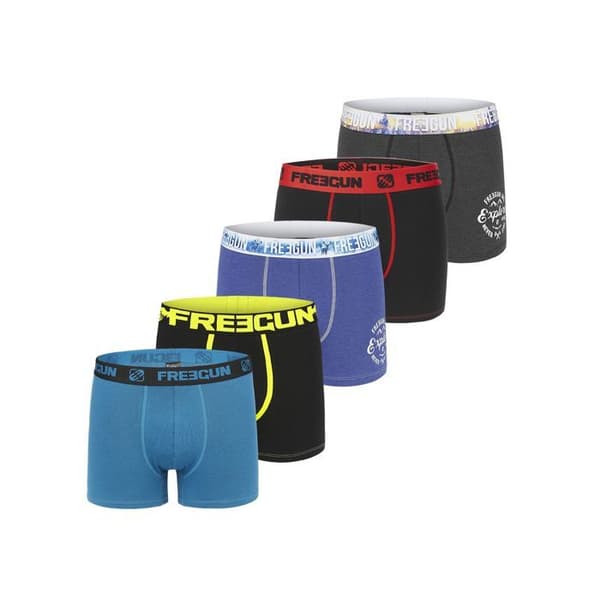 Freegun Boxers Överraskning bomullset om 5 Herr Grå XL
