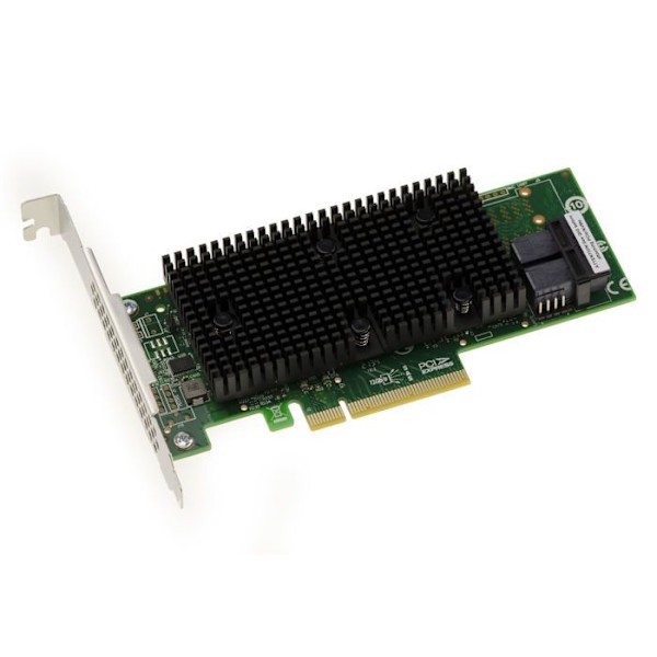 PCIe 3.1 SAS + SATA + NVMe 12 GB internt 8-portars styrkort. OEM modell 9400-8i
