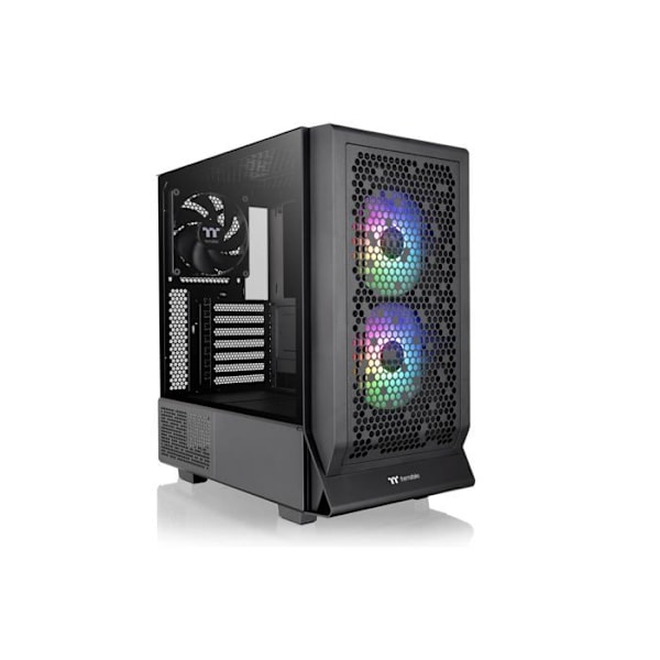 Chassi - THERMALTAKE - Ceres 330 TG ARGB - Mellanstorlek - Svart - Förinstallerade ARGB-fläktar Svart