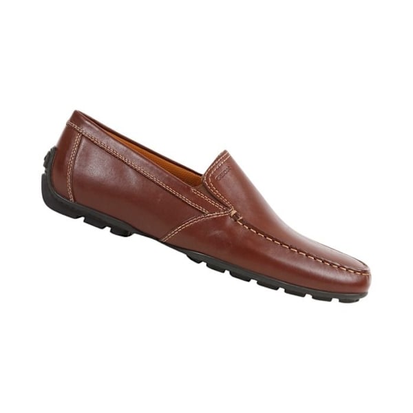 Mocassiner - Geox - Moner - Slät läder - Exceptionell komfort - Mörkbrun kaffe 39