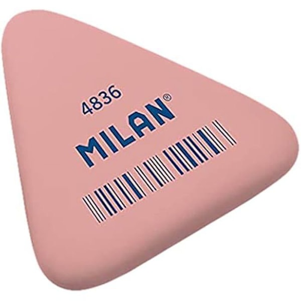 Triangulära gummisar - MILAN - Modell 4836 - Flexibla - Rosa - Precisionsutplånande rosa