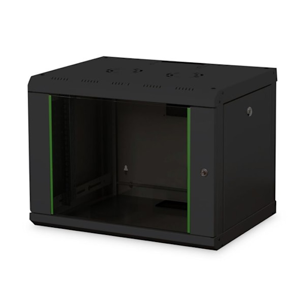Väggskåp - DIGITUS - DN-19 07-U-SW - Låsbar front - Plexiglasdörr