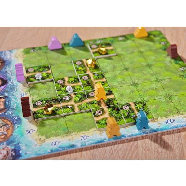 HABA strategispel - Karuba - För barn och vuxna - Hitta de gömda skatterna i djungeln Flerfärgad