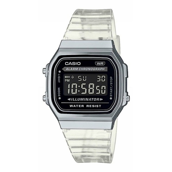 Klocka - Casio - A168XES-1BEF - Digital - Quartz - Vintage - 36,3 mm Grå