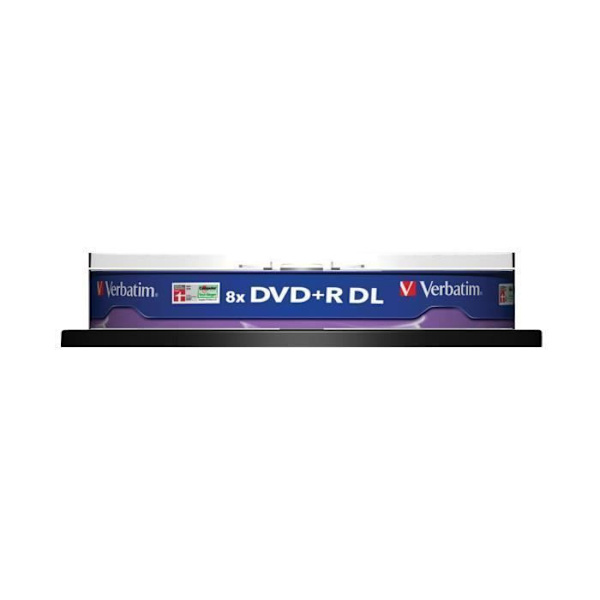 DVD+R DL - VERBATIM - 10 stycken - 8,5 GB - 8x - Spindel