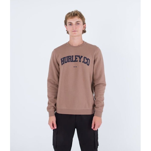 Hurley Sweatshirt - AMFL22Q3AC - Applique Crew Sweatshirt Herr Mullvad (Taupe Haze) M