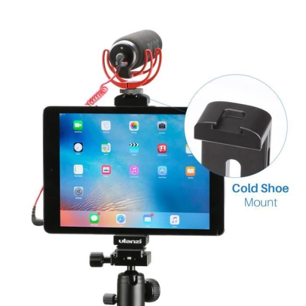 ULANZI Universal Tablet Tripod Adapter, Stand Clamp Mount kompatibel med iPad Pro Air Mini, MS Surface och