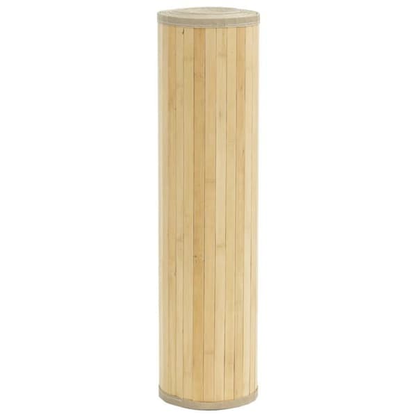 vidaXL Rektangulär matta i ljus naturlig färg 80x100 cm bambu 376903