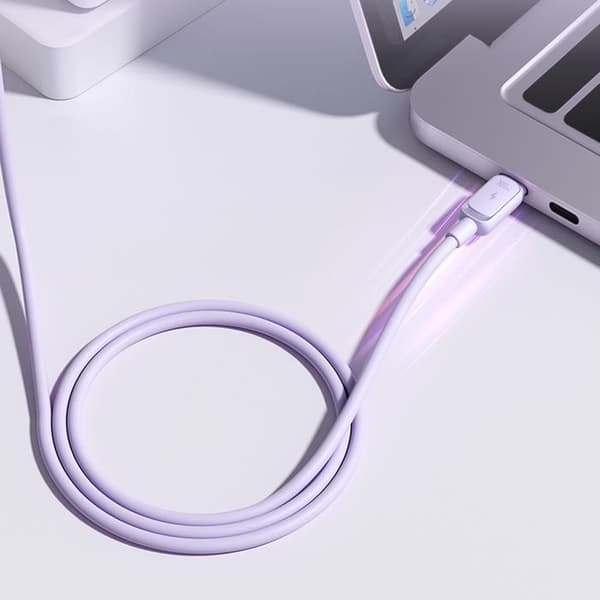 Lila USB-C-kabel 100 W 1,2 m
