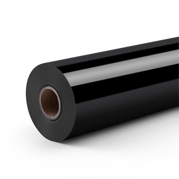 Värmeöverföringsvinyl - LOKLIK - Flex Värmeöverföring Basic - Svart - 30,5x180 cm - Bomull/Polyester Svart