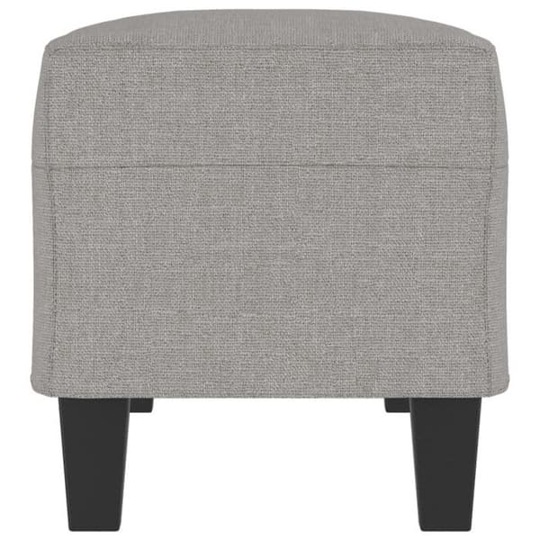 Bänk - Ljusgrå - 100x35x41 cm - 100% polyester - Samtida stil ljusgrått
