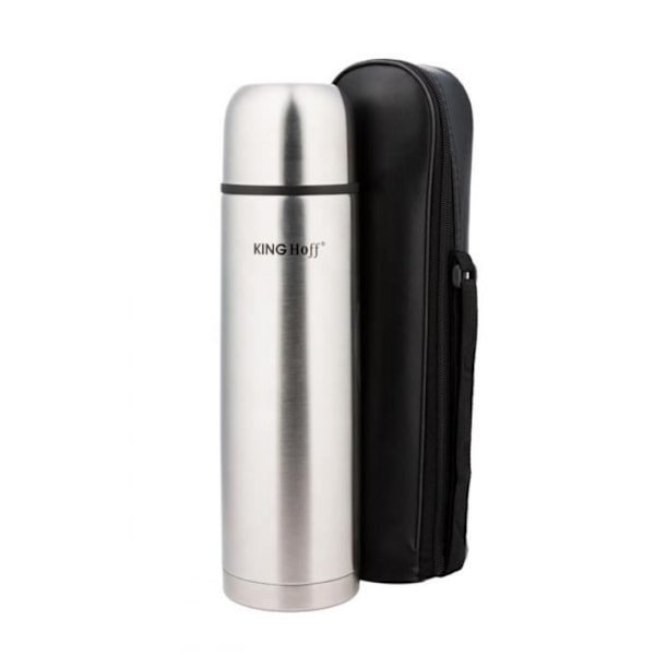 Termos - KINGHOFF - KH-4053 - Rostfritt stål - 750 ml - Stöttålig Svart