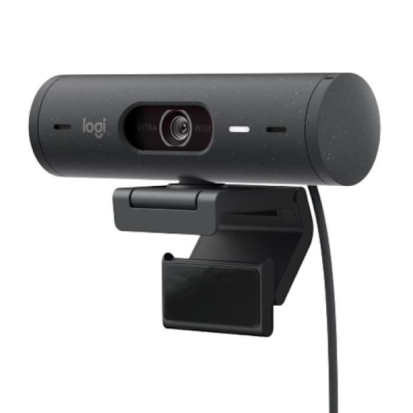 Logitech Brio 500 webbkamera HD-webbkamera med dubbla brusreducerande mikrofoner - grafit
