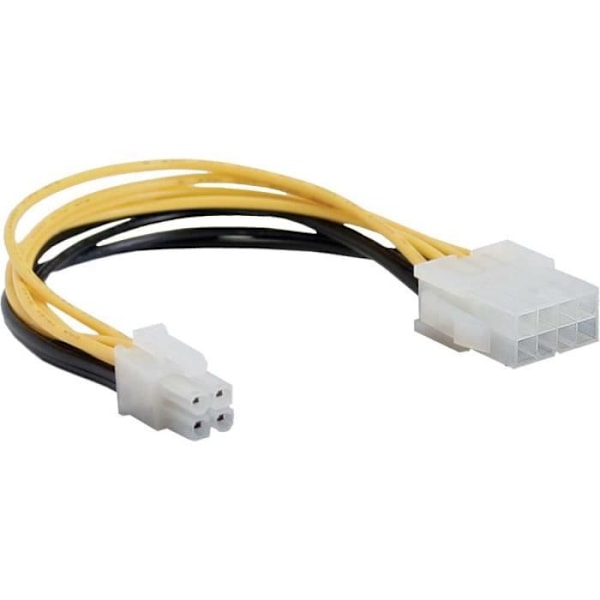 Intern strömkabel InLine®, 8-pin ATX2.0 PSU (EPS) till 4-pin ATX1.3 moderkort, 0,15m
