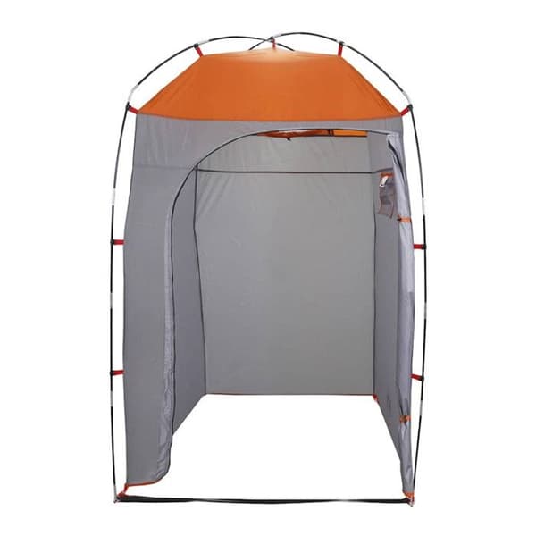 Duschdraperi - vidaXL - Vattentät - Polyester - 140x140x213 cm - Lätt och bärbar Grå