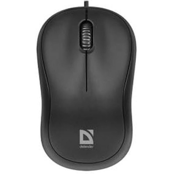Datormus - DEFENDER - Raton MS-759 Patch - Optisk 1000DPI - 3 USB-knappar Svart