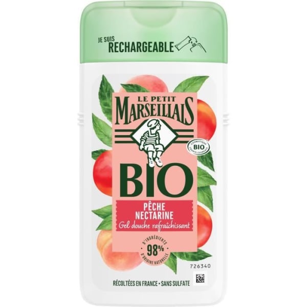 Le Petit Marseillais Bio Refreshing Peach Nectarine Shower Gel 250ml