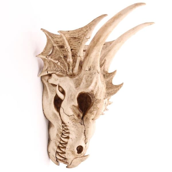 Stor Dragon Skull Väggprydnad
