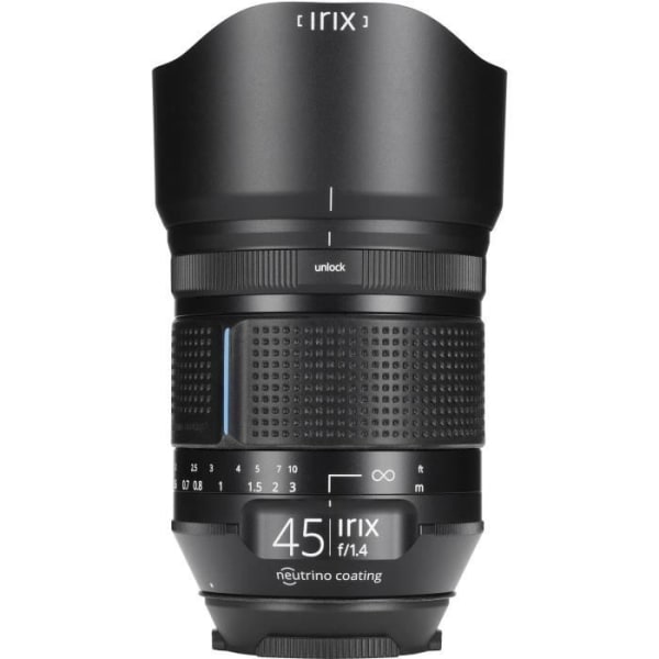 IRIX 45 mm F-1.4 Dragonfly-objektiv - Fujifilm GFX-fäste - Harmonious Bokeh Svart