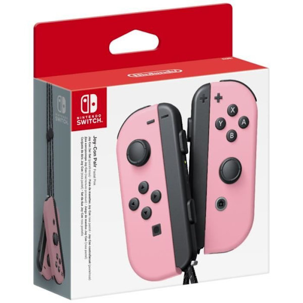 Ett par Pastell Pink Joy-Con-kontroller för Nintendo Switch Pastellrosa
