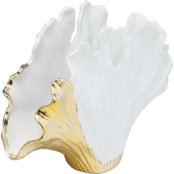 Vas - KARE - Ginkgo blad - Lackat stengods - Modern
