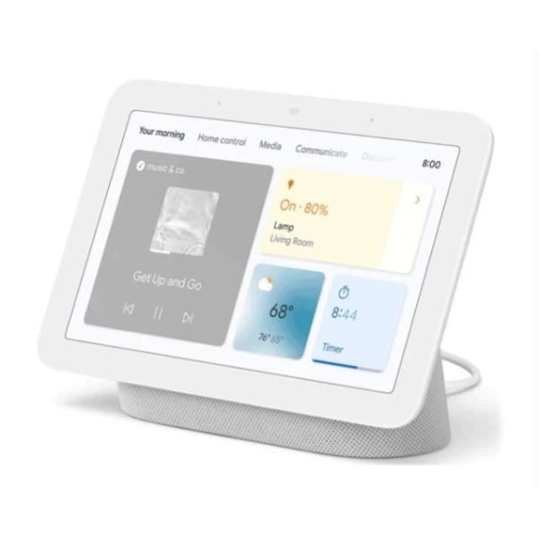 Röstassistent - GOOGLE - Nest Hub 2:a generationen - Pekskärm - Färg krita - Elegant design