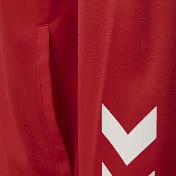 Set - HUMMEL - Promo Poly - Röd - Polyester - Korta ärmar Röd/marinblå S