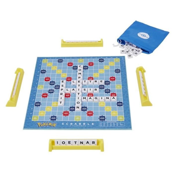 Scrabble® Pokémon-Family-brädspel med 2 spellägen HXT27 Flerfärgad