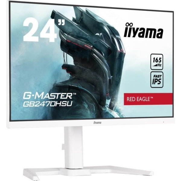 PC Gamer-skärm - IIYAMA - G-Master Red Eagle GB2470HSU-W5 - 23,8'' - FHD - Snabb IPS - 0,8 ms - 165Hz - HDMI / DP / USB - FreeSync