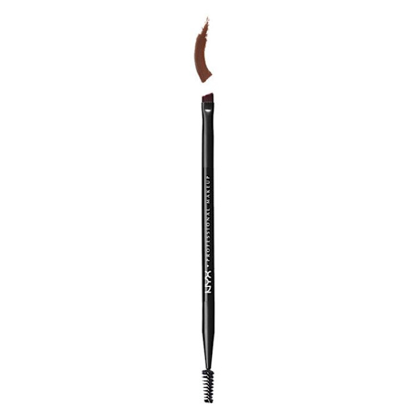 Brynspensel - NYX - Nyx Pro Brush Dual Brow - Dubbelände - Precision - Syntetiska fibrer N/A