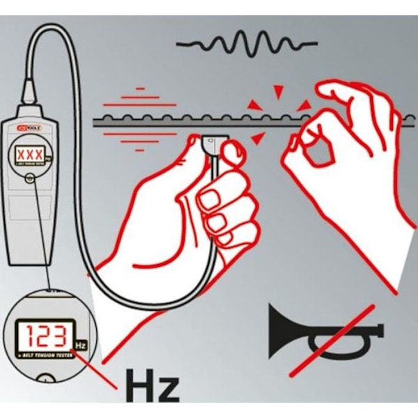 Elektronisk remspänningskontroll KS Tools 150.3165