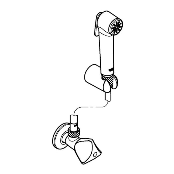 Handdusch - GROHE - Tempesta-F Trigger Spray 30 - Krom - 1 spray - SpeedClean anti-kalk Krom