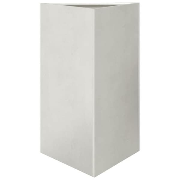 vidaXL Blomlådor 2 st triangulära 50x43x75 cm rostfritt stål 851180