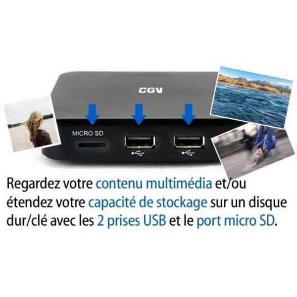 CGV 70071 Android 4K 7.1 TV-box - Svart