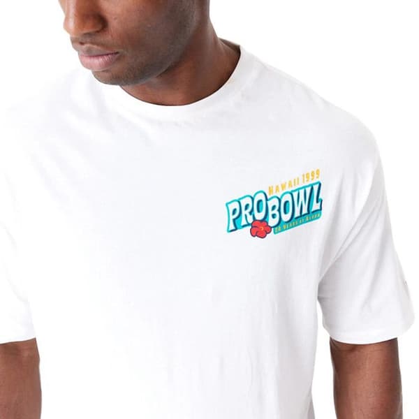 T-shirt oversize NFL NFC blommig grafik Vit M