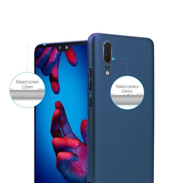 Cadorabo Fodral till Huawei P20 - i blått - styvt hårt plastskydd