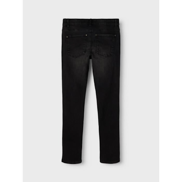 Barnjeans - Name it - Tomo Slim - Elastisk denim - Justerbar midja - Svart svart-denim 16 år gammal
