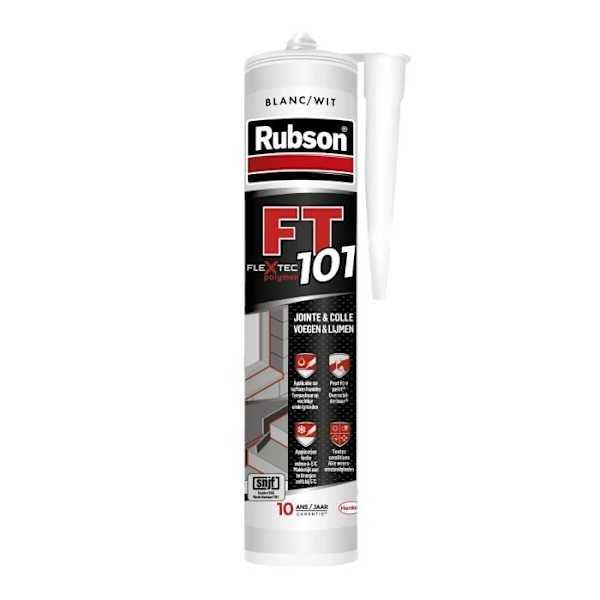 Putty FT 101 multifunktionssprickfog vit 280 ml - RUBSON - 1104447 Vit