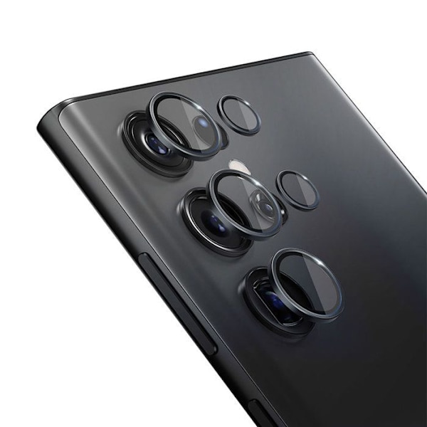 Skyddsglas - 3mk - Linskyddspro - Samsung Galaxy S24 Ultra - Svart - Hårdhet 9H