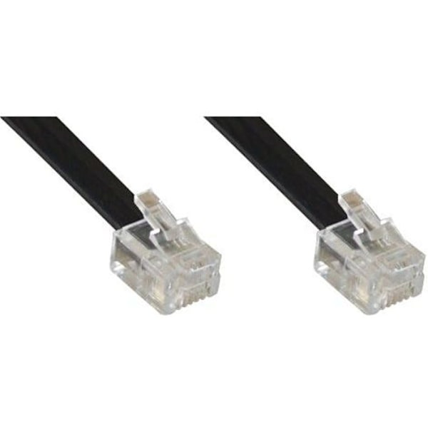 INLINE - RJ12 modulkabel, 6 ledare, 6P6C, 2m