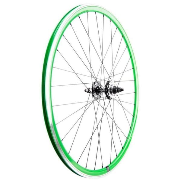 Fixie CGN Mach1 430 bakhjul - Solid axel - Grön - 28mm/1300g