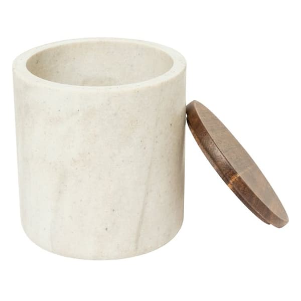 Bomullskopp "Côme" travertineffekt - 5five beige