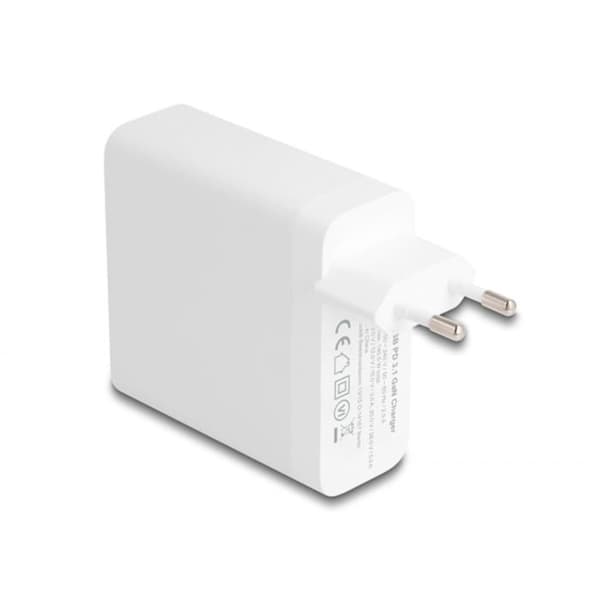 USB-C laddare GaN - DeLOCK - 140 W - USB Typ-C PD 3.1 - Snabbladdning