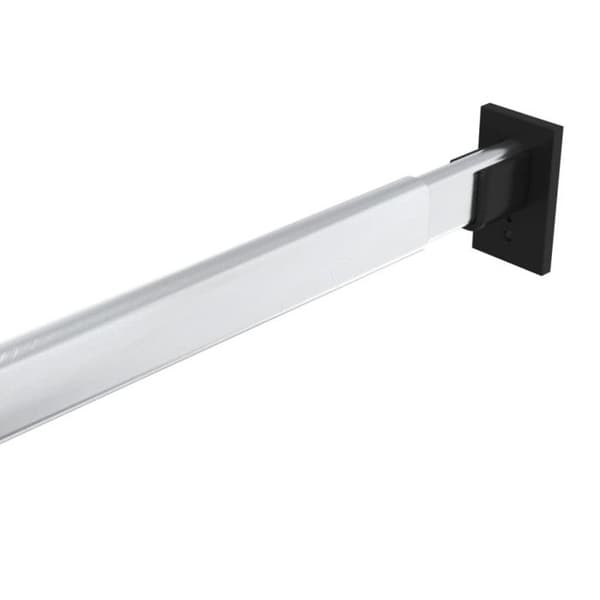 vidaXL Teleskopiska garderobsstänger 2 st Silver 58-100 cm 344373